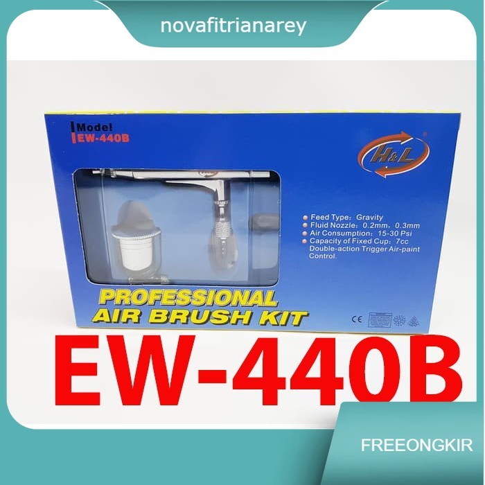 

Air Brush Kit Pen Brush Spray Gun Lukis Merk H&L