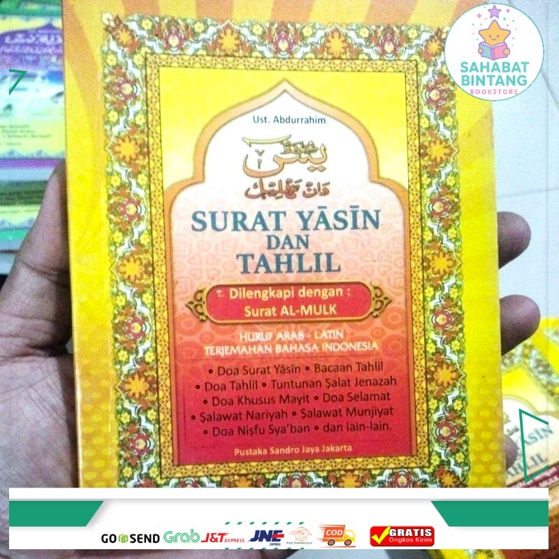 Buku Yasin dan Tahlil Dilengkapi Surat Al Mulk