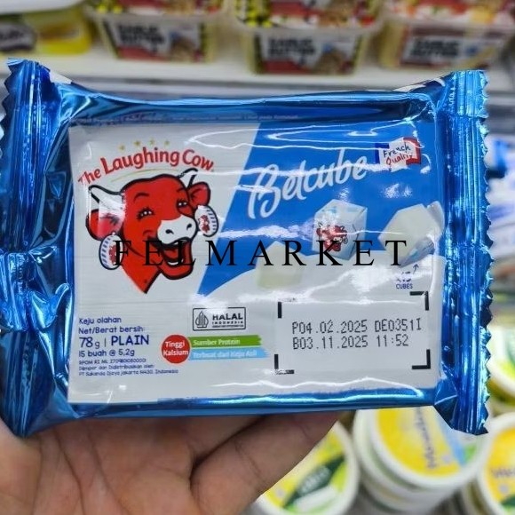 

The Laughingcow Balcube Plain Cheese / Keju Olahan Tinggi Kalsium / 78 gr