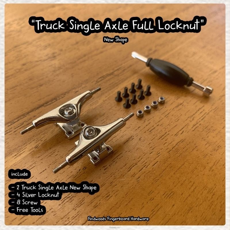 Fingerboard Truck Pro Single axle new shape full locknut