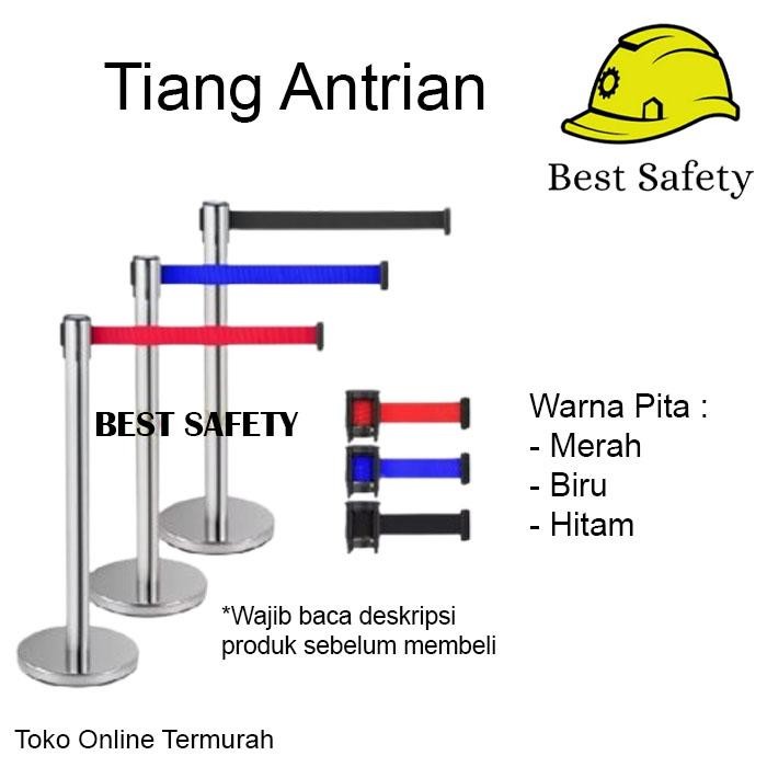 

Tiang Antrian / Queue Line Separator Stainless - Biru