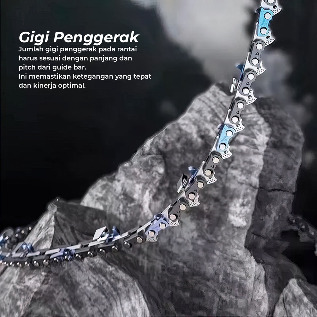 "Jual Produk Chainsaw Guide Bar Rantai Ukuran 6/8/12 Inch Set Bar Rantai Chainsaw bahan Baja - 6764
