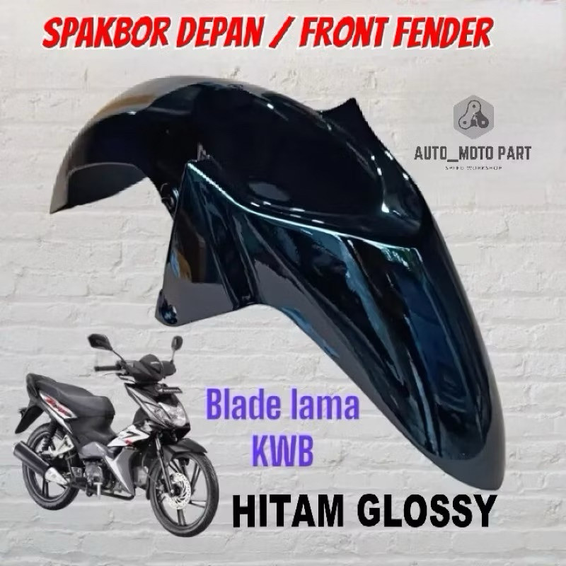 spakbor depan honda blade lama old 110 kwb hitam