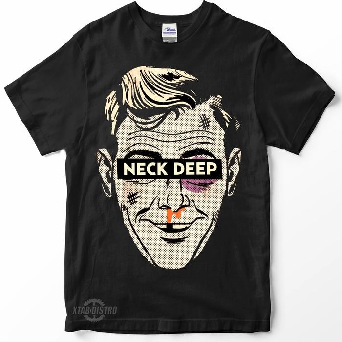 (TOP) kaos band NECK DEEP NED Premium tshirt band melodic pop punk - M