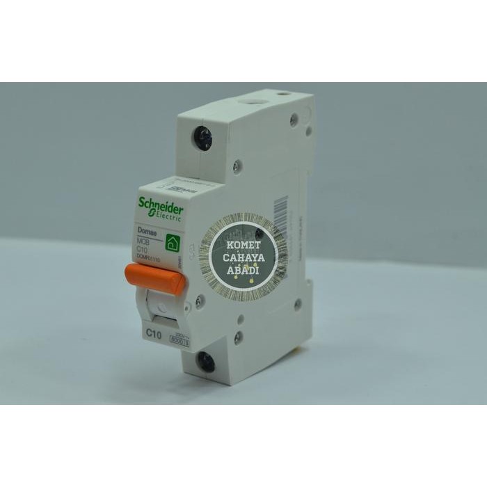 MCB Stut 1Phase 10 Ampere Schneider / MCB 10A 1P New MG Domae