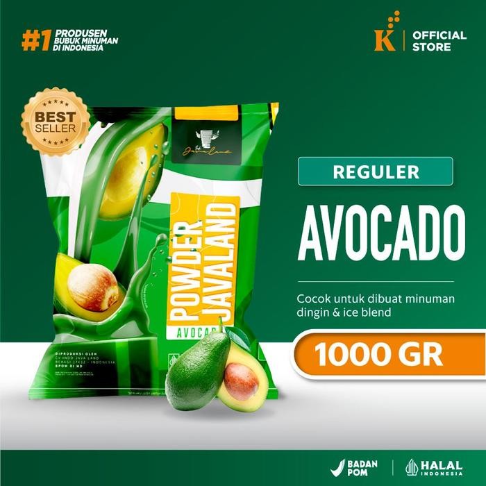 

[New Arrival] Bubuk Minuman Bubble Powder Drink Avocado ORIGINAL Javaland 1kg Gula - Avocado 1kg