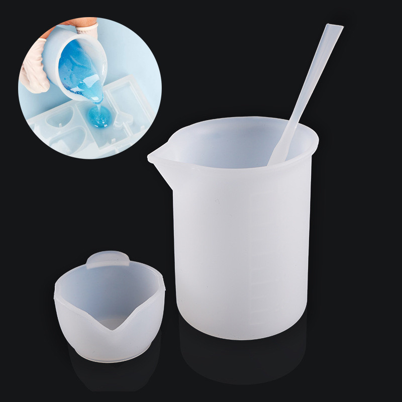 

Silicone Mixing Measuring Cups UV Resin Mold for Paint Pouring Cups DIY Resin Tool Epoxy Resin Acrylic Paint Jewelry Making Tool