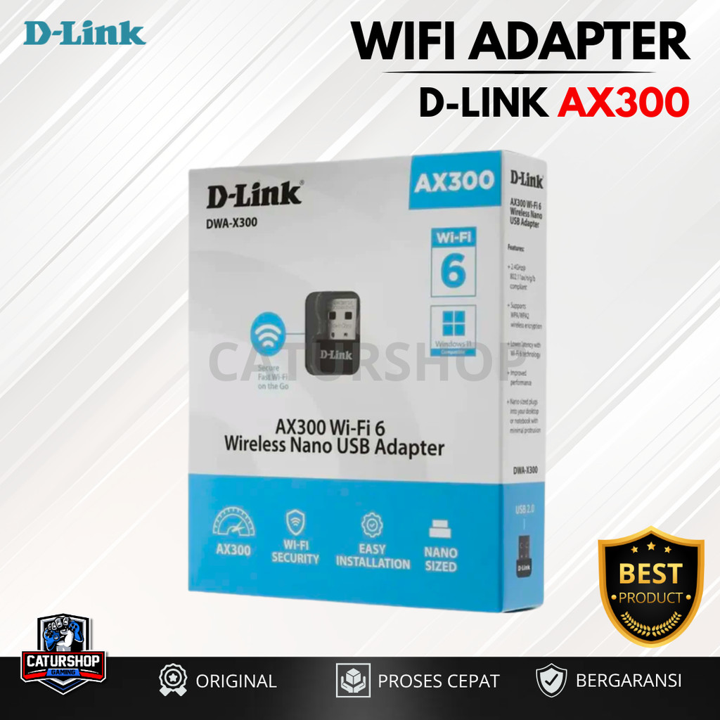 D-Link Dwa X300 Wireless Ax300 Wifi 6 Nano Dlink Usb Wifi Adapter / wireless adapter / dlink / d lin