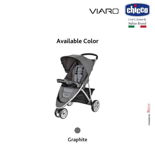 Chicco Stroller Viaro - Graphite / Kereta Dorong Bayi / Kereta Bayi / Stroller Baby / Stroller Bayi 