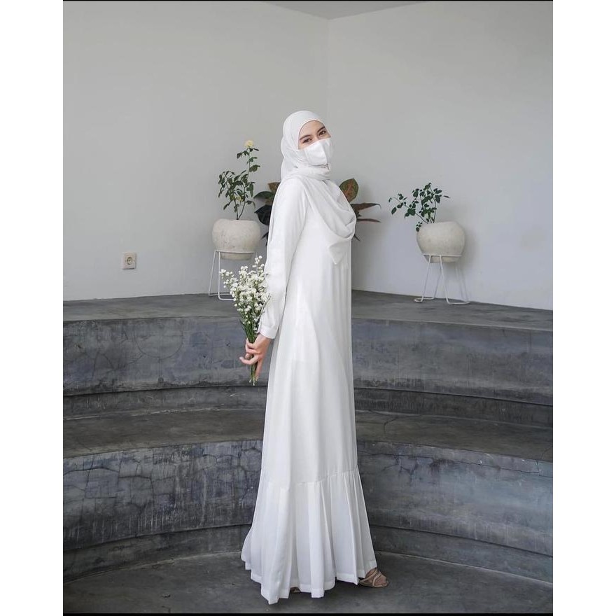 GAMIS PUTIH | GAMIS BUSUI | YURI BROKEN WHITE SERIES - BROKEN WHITE, S