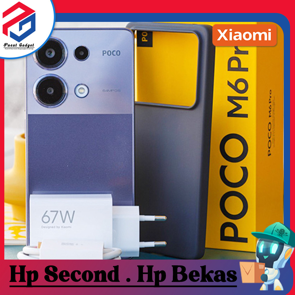 Xiaomi Poco M6 Pro 4G | 5G Ram 8 Rom 256GB  Second Grade A