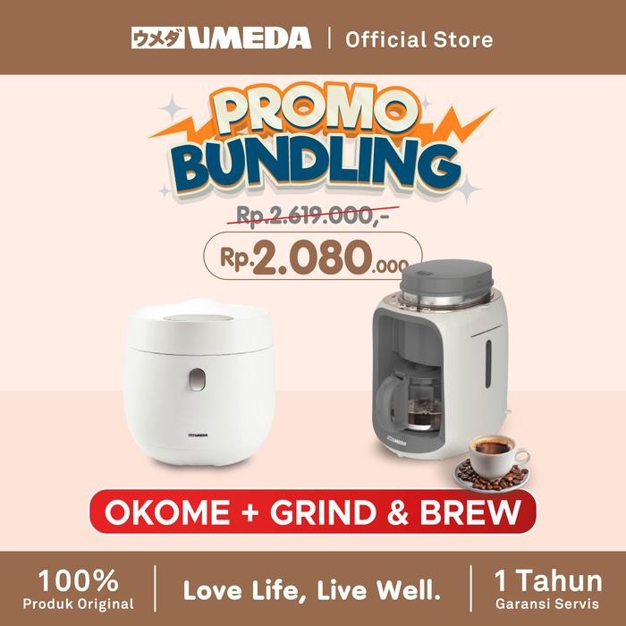 [PROMO BUNDLING] UMEDA OKOME + GRIND & BREW NEW