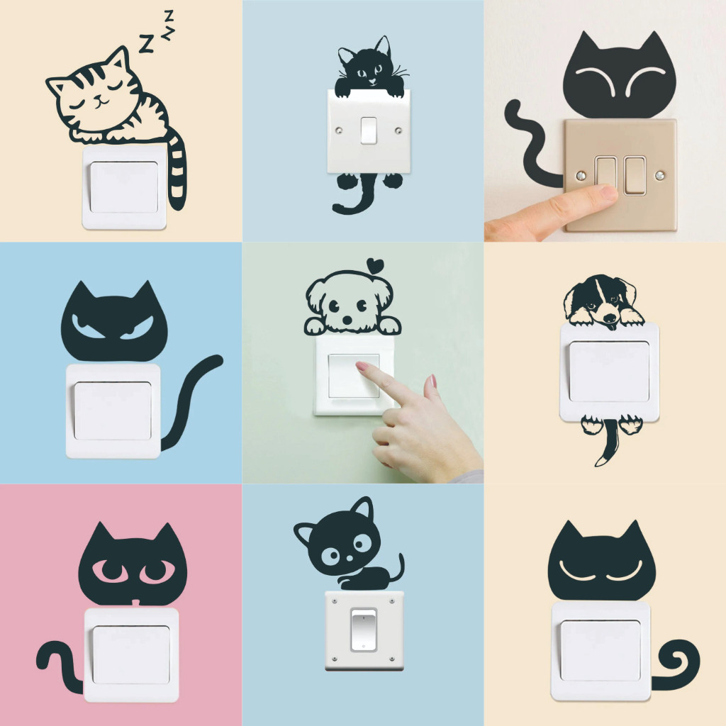 

WALL STICKER / STIKER DINDING SAKLAR TURN ON OFF DING DONG TOILET HOME DECOR HIASAN DINDING
