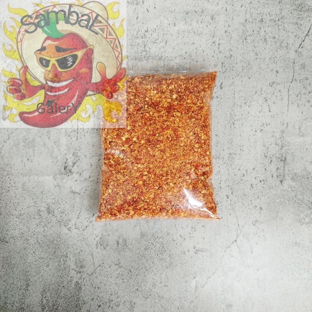 

SambaL Galery Cabai Bubuk Kasar Super Pedas 100 Gr