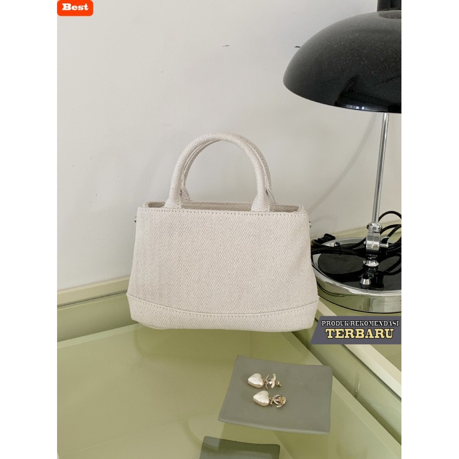 tas selempang wanita shopee HANDLE BAG BAHAN JEANS KAPASITAS BESAR - TAS RETRO KOREAN STYLE - TAS SE