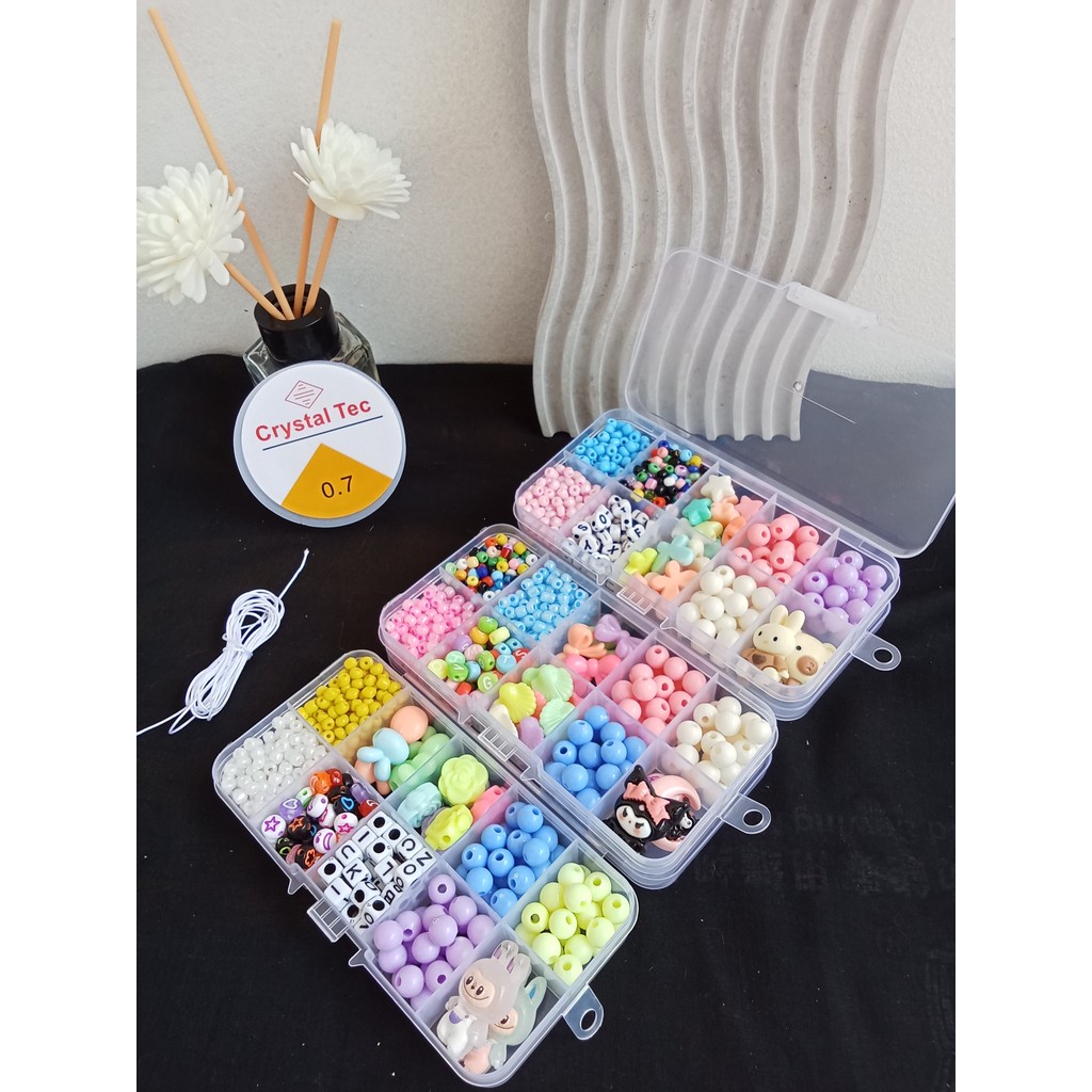 Manik Manik Aesthetic 1 Set Kotak Gratis Tali