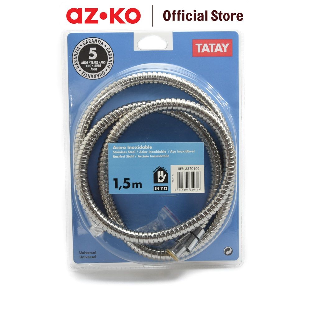 AZKO Tatay 1.5 mtr Selang Shower Brass Shower Hose Selang Air Shower Perlengkapan Kamar Mandi Bathro