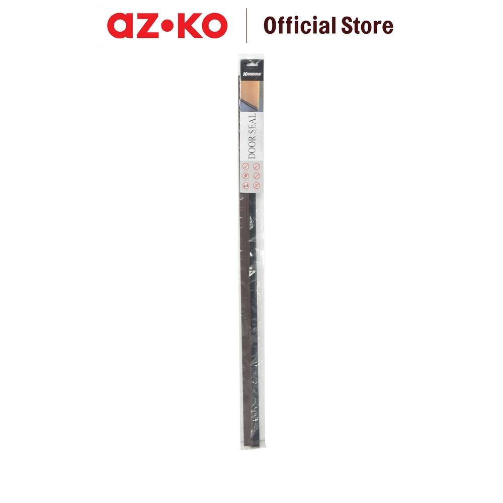 AZKO Krisbow Penutup Lubang Bawah Pintu Pvc-Karet 1 mtr - Cokelat Bottom Door Seal Penutup Celah Pin