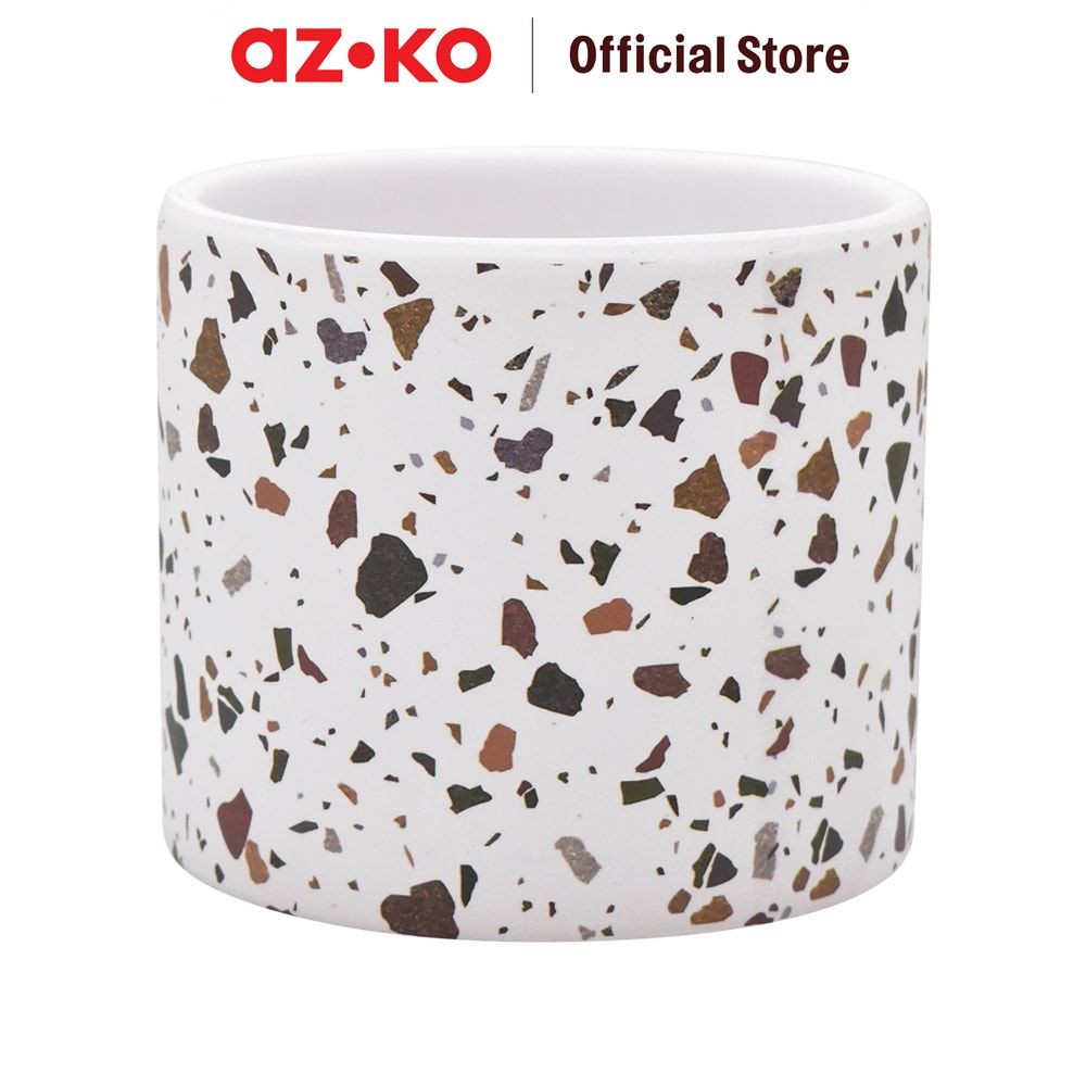 AZKO Kris Garden Pot Tanaman Keramik Isabella 12 cm Wadah Keramik Bunga Tempat Tumbuhan Perlengkapan