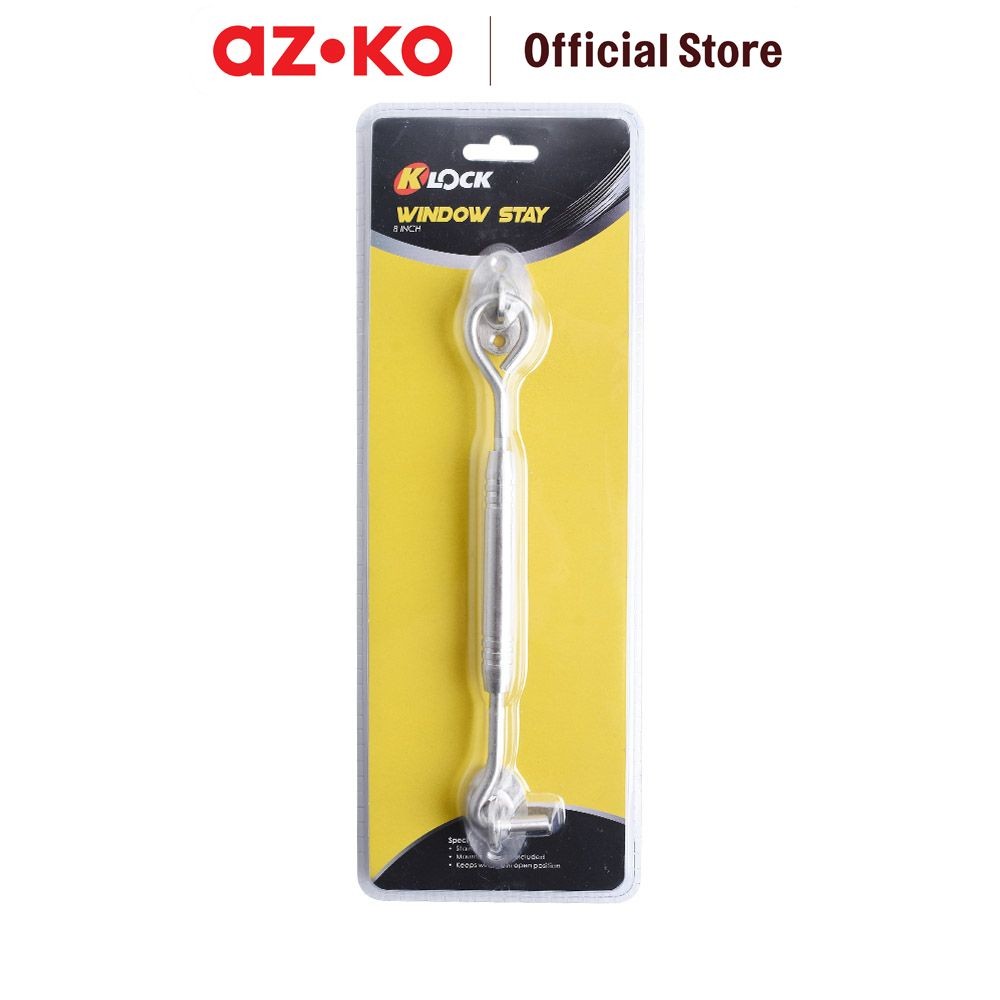 AZKO K-Lock Penyangga Jendela 20 cm Hak Angin Engsel Jendela Penahan Jendela Cantolan Jendela Perlen