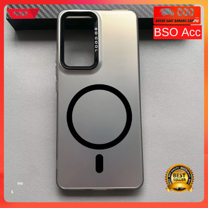 Casing Poco F4 / F4 GT Luxury Magnetic Magsafe Wireless Matte Plate Camera Cover IMD Hybrid