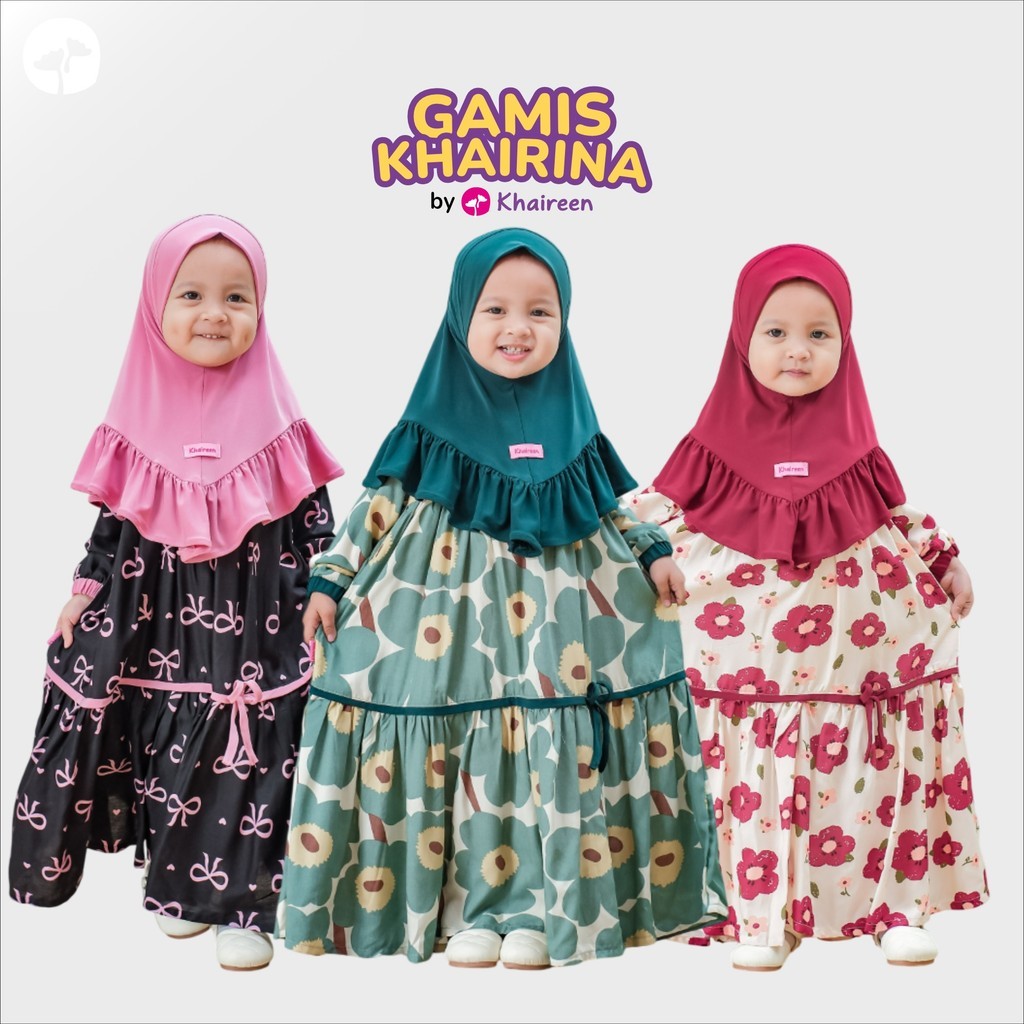 [HOT NEW] KHAIREEN Gamis Khairina (Etalase 2) Gamis Anak Gamis Anak Rayon Motif Gamis Bayi Balita Ga
