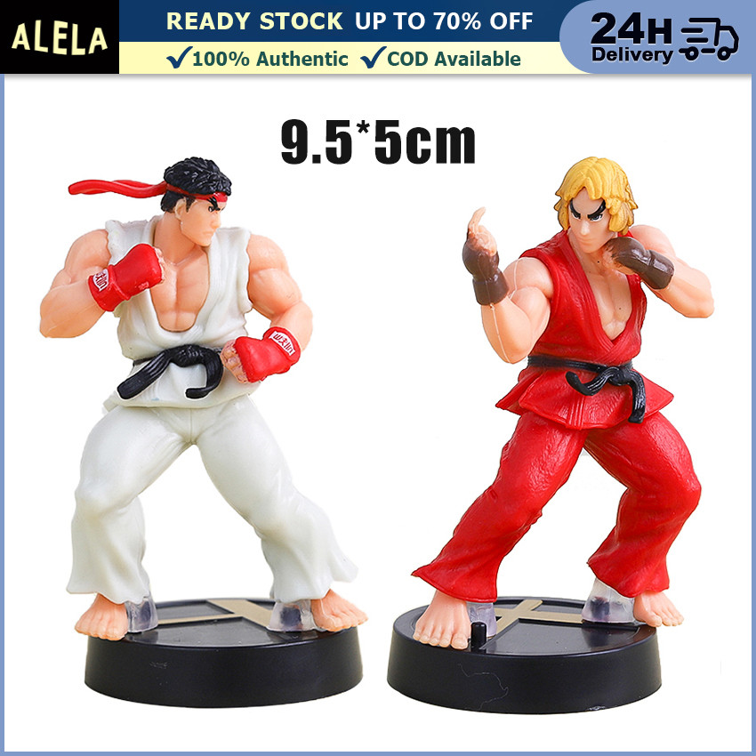 Neca Street Fighter Action Figure Original Koleksi PVC Boneka Ryu VS Ken