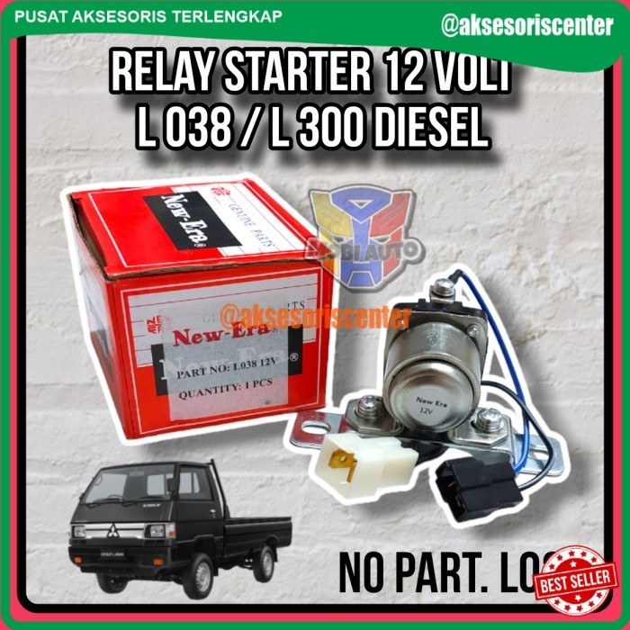 (MAT) PROMO Relay Starter Stater 12 Volt Mobil L 038 / L300 / L 300 Diesel