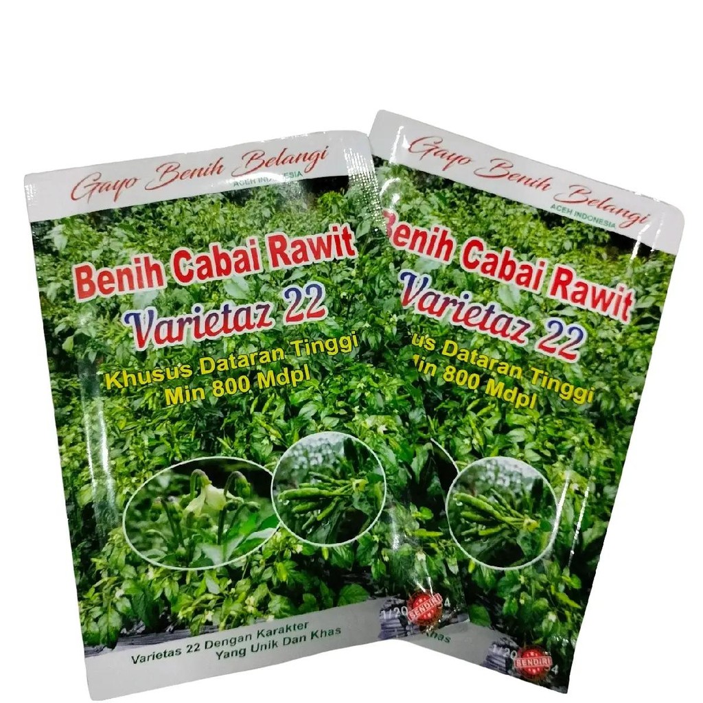 Cabe Varietas 22 10gr Cabe Unik Lokal Aceh Original Varietas 22 Buah Lebat