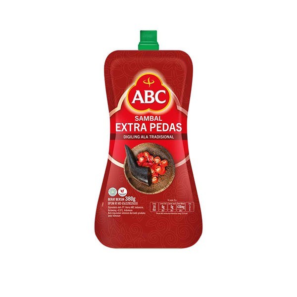 

ABC Sambal Extra Pedas Pouch 380gr / ABC Saus Extra Pedas