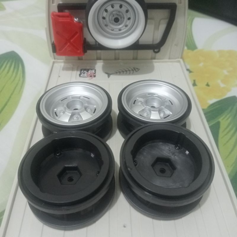 bj63a velg beadlock 1.9 plastik rc mn168 baru
