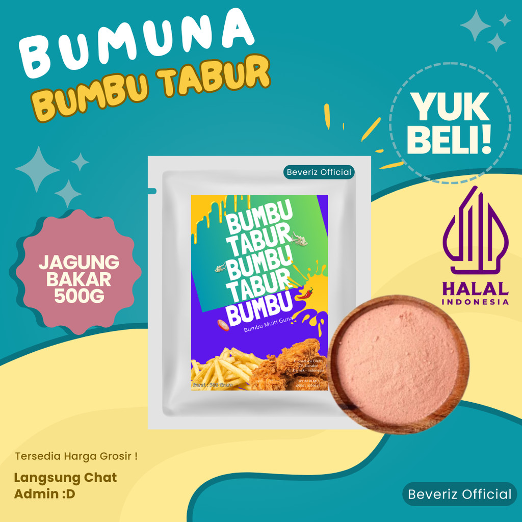 

BEVERIZ Bumbu Tabur Jagung Bakar Kemasan 500g {BISA COD}{TERSEDIA HARGA GROSIR}