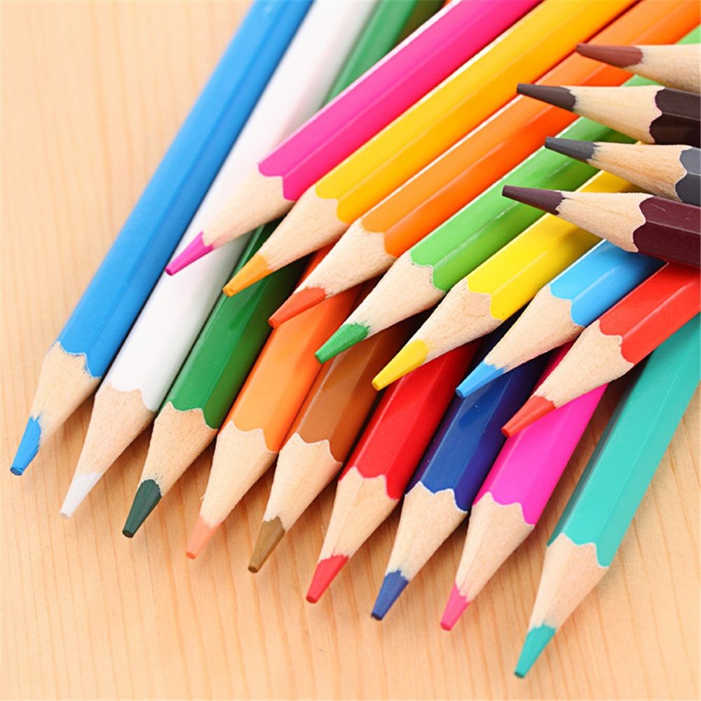 

12Colors Mini Wooden Colored Pencils Set Non Toxic HB Colorful Lead Standard Painting Sketching Pen Drawing Pencils for Children