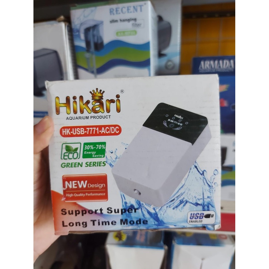 Mesin Gelembung Oksigen Aerator Aquarium USB Power Bank