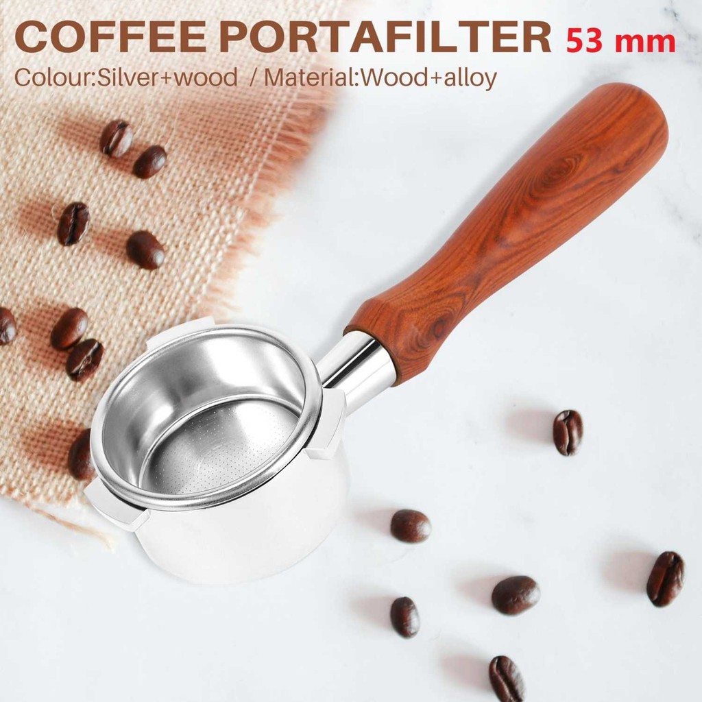 iCafilas Bottomless Naked Portafilter Delonghi Stainless Steel 53mm - NP52