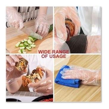 

Segar.id - Sarung Tangan Plastik Sekali Pakai isi 100 pcs Disposable Plastic Gloves COD