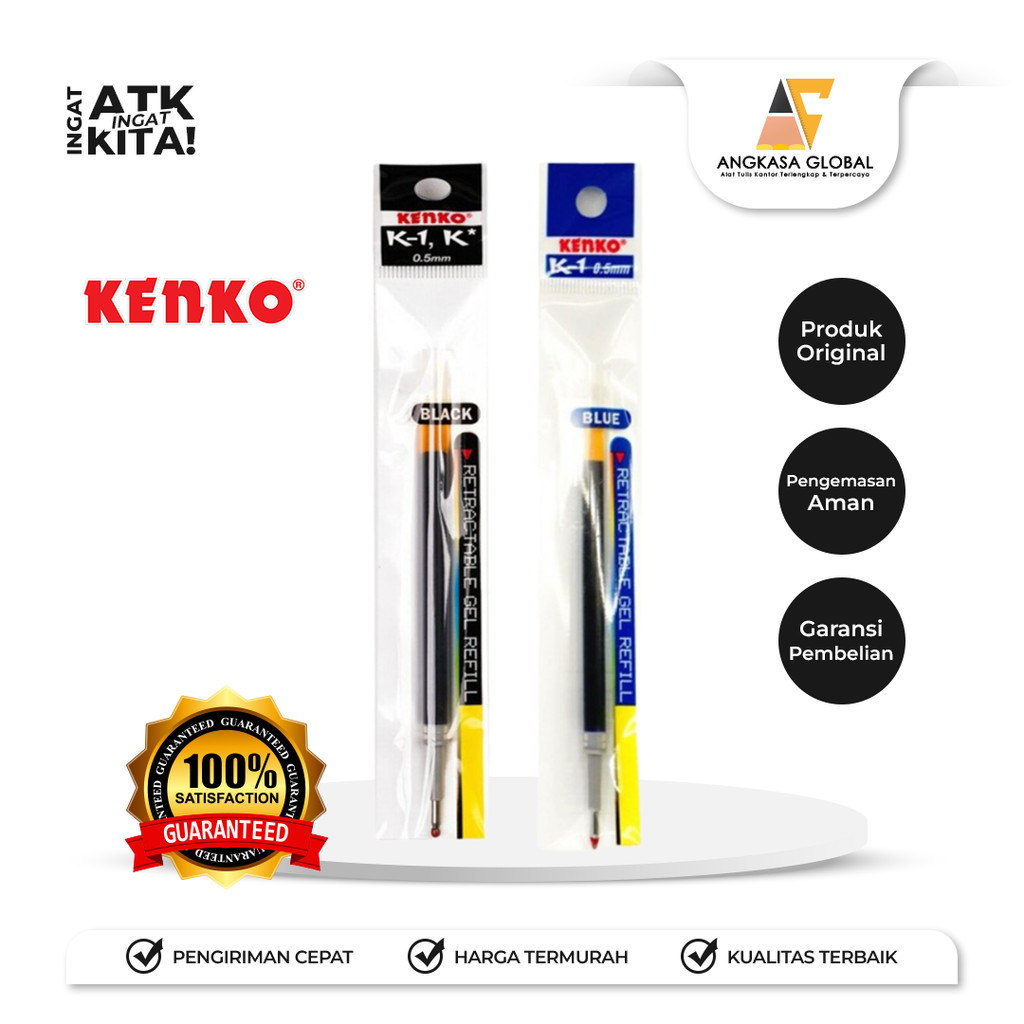 

KENKO ISI ULANG PULPEN/ PEN REFILL K1, K* (1PACK/ 24PCS)
