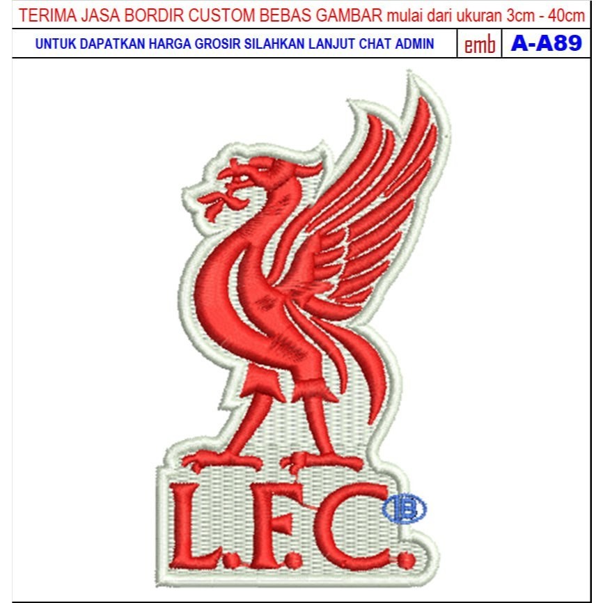 PATCH BORDIR LOGO BOLA PREMIER LEAGUE-LIGA INGGRIS LIVERPOOL NEW-2025  ( A-A89 ) - INOVASI PATCH TES