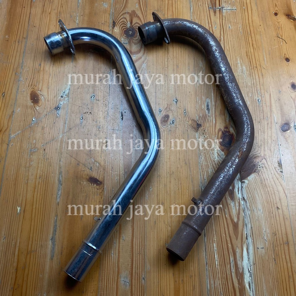 leher knalpot tiger original mentah crom