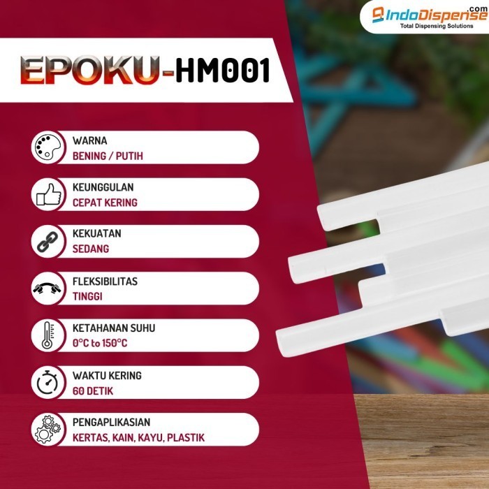 EPOKU - HM001 / Isi Lem Tembak Besar 11mm, Glue Gun Stick Refill / Lem Bakar,  Lem Lilin - Kecil 7mm