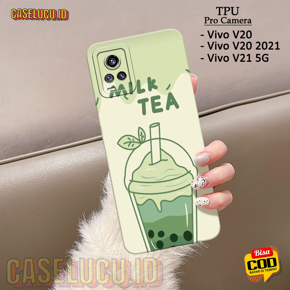 Casing Hp VIVO V20 / V20 2021/ V21 5G Terbaru - Fashion Case Boba - Case VIVO V20 / V20 2021/ V21 5G