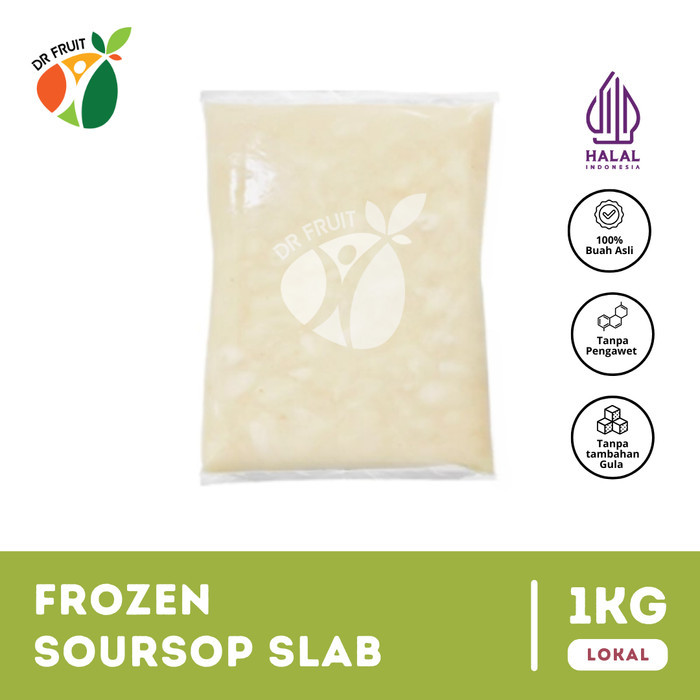 

Buah Sirsak Beku | Frozen Soursop Slab | 1 KG