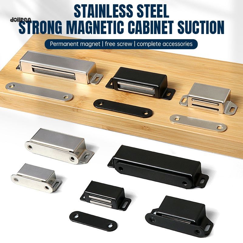 Magnet Pintu Lemari Magnet Pintu Kayu Isi Penutup Kabinet Stainless Steel  Aksesori Perkakas Penghis