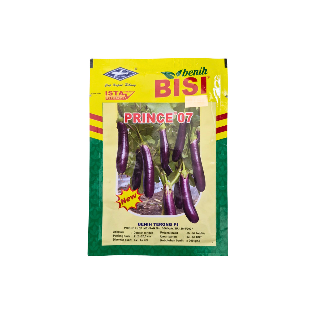 

Terong New Prince 07 Terong Ungu Hibrida Kemasan 10gr Original Pabrik Cap Kapal Terbang