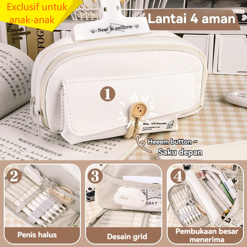 

Kotak Pensil Kanvas Multiwarna Kotak Pena Estetika Kapasitas Besar Korea Perlengkapan Penyimpanan Alat Tulis Siswa Sekolah Sayang.