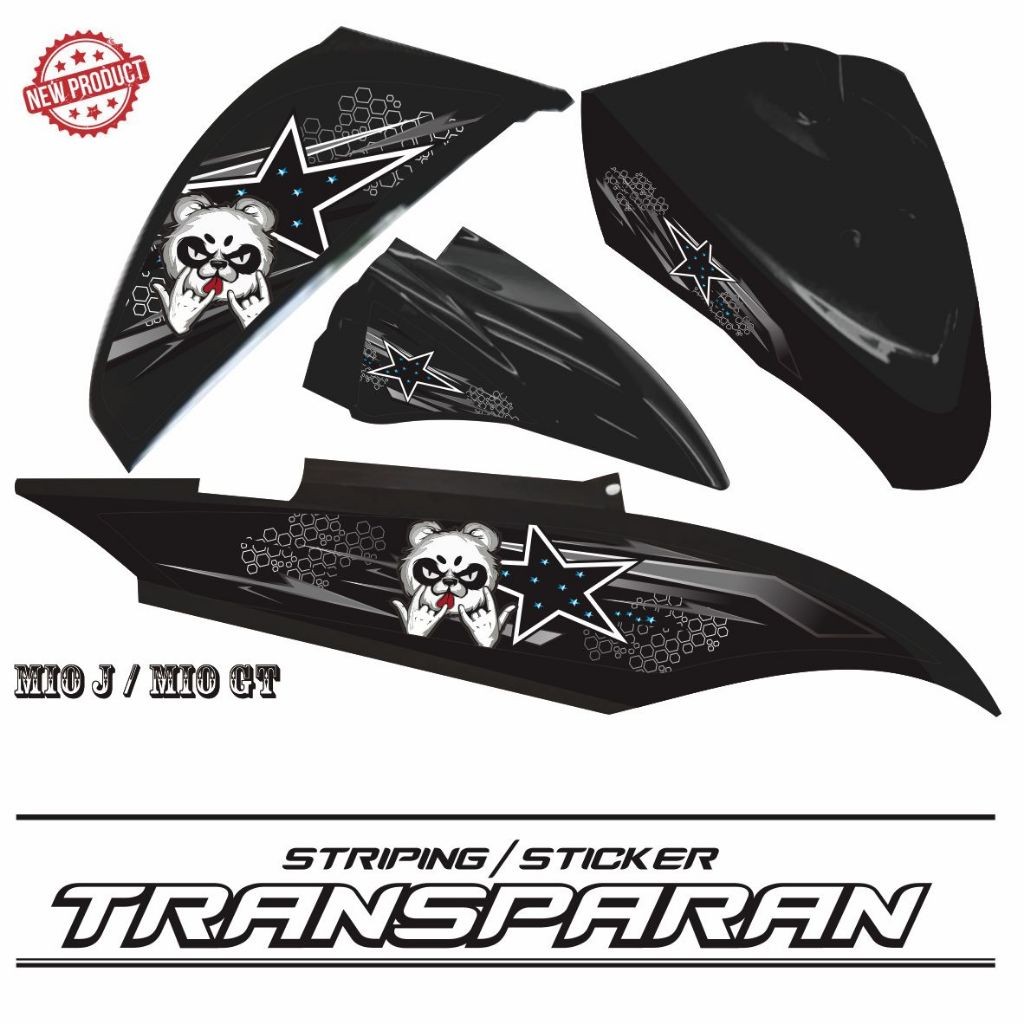 LIS VARIASI STIKER TRANSPARAN MIO J / VARIASI TRANSPARAN MIO GT FI