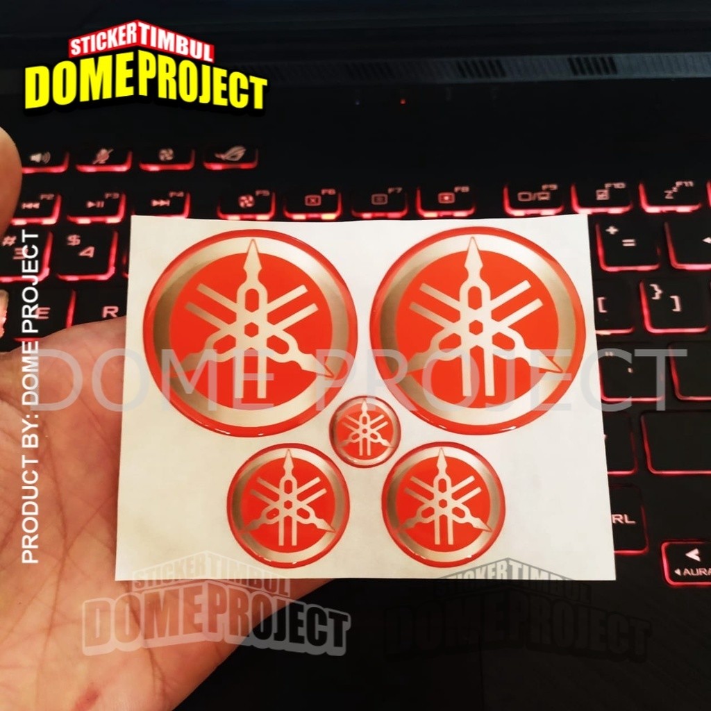 STIKER NMAX STIKER MOTOR STIKER AEROX LOGO YAMAHA MERAH GARPUTALA EMBLEM NMAX DAN AEROX LEXI STIKER 