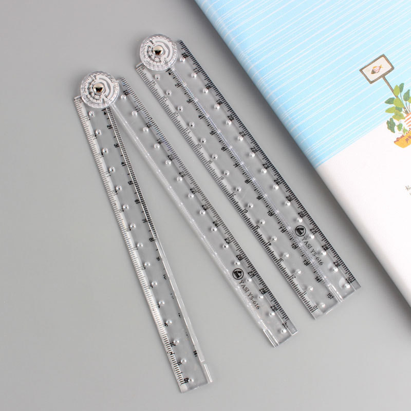 

MOHAMM 1pc Folding Acrylic Ruler - Perfect for School and Office Supplies!