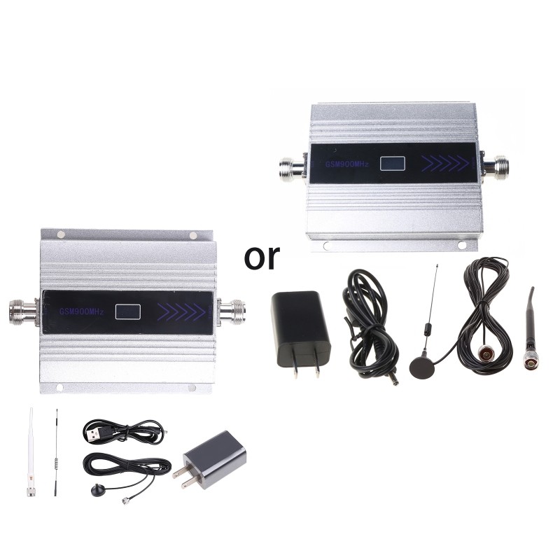 1 Set 900Mhz GSM 2G/3G/4G Signal Booster Repeater Amplifier Antenna for Mobile Phone Signal Receiver