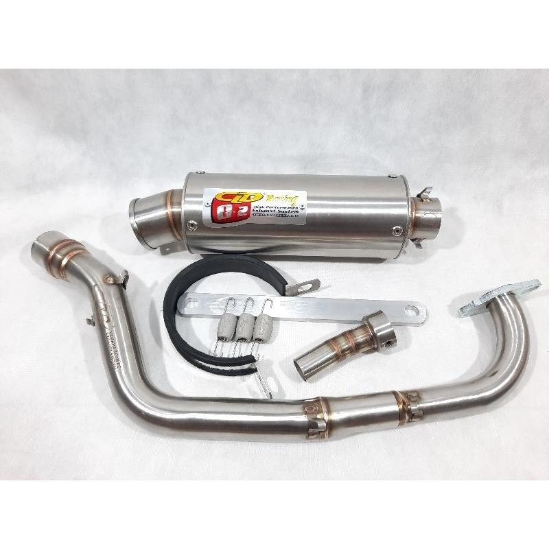 KNALPOT CLD TYPE C2 BULAT C2 OVAL BEAT SCOOPY VARIO 110 Karbu Motor Motorcycle Racing